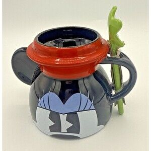 Disney Parks Minnie Mouse Figural Coffee Mug with Spoon - Stoneware -New 17 Oz